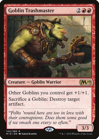Goblin Trashmaster [Core Set 2019] | Good Games Cannington