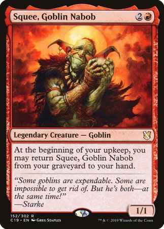 Squee, Goblin Nabob [Commander 2019] | Good Games Cannington