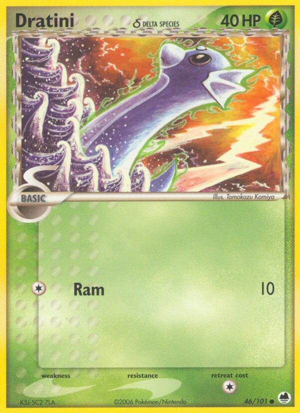 Dratini (46/101) (Delta Species) [EX: Dragon Frontiers] | Good Games Cannington