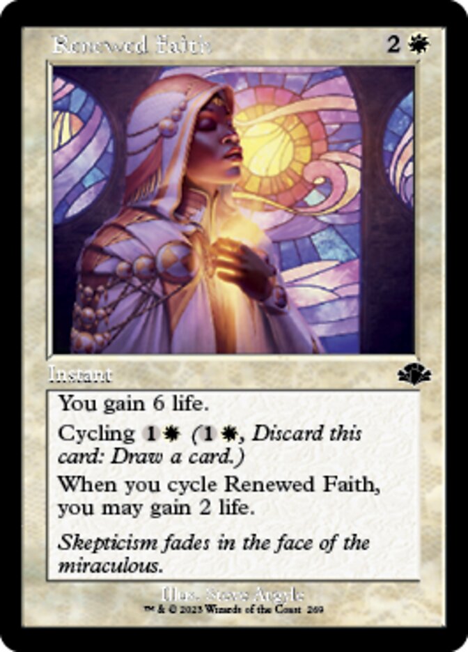 Renewed Faith (Retro) [Dominaria Remastered] | Good Games Cannington