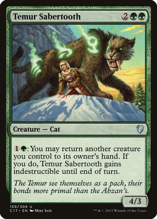 Temur Sabertooth [Commander 2017] | Good Games Cannington