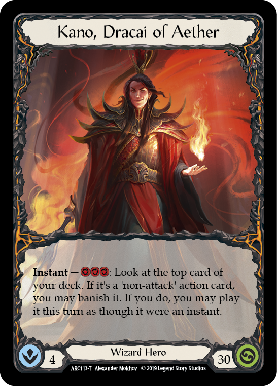 Kano // Kano, Dracai of Aether [ARC114-T // ARC113-T] 1st Edition Normal | Good Games Cannington