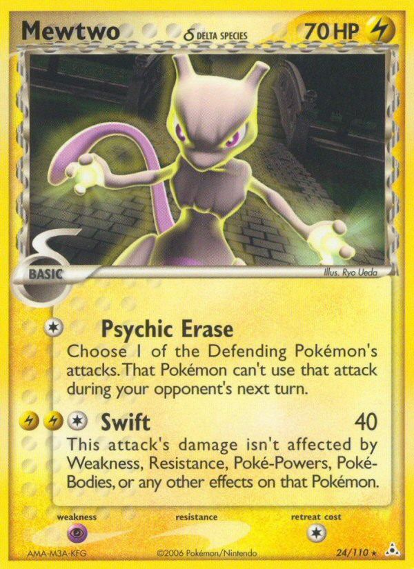 Mewtwo (24/110) (Delta Species) [EX: Holon Phantoms] | Good Games Cannington