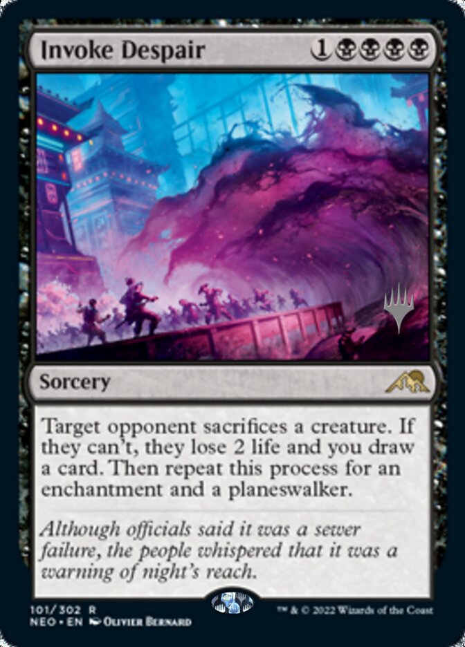 Invoke Despair (Promo Pack) [Kamigawa: Neon Dynasty Promos] | Good Games Cannington