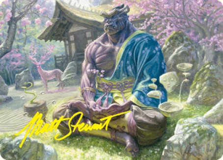 Kosei, Penitent Warlord Art Card (Gold-Stamped Signature) [Kamigawa: Neon Dynasty Art Series] | Good Games Cannington