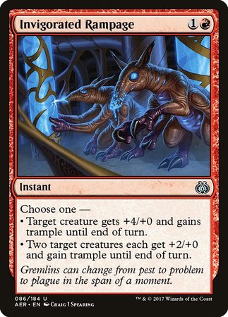 Invigorated Rampage [Aether Revolt] | Good Games Cannington