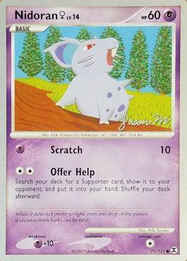 Nidoran♀ LV.14 (71/111) (Queengar - Jason Martinez) [World Championships 2009] | Good Games Cannington