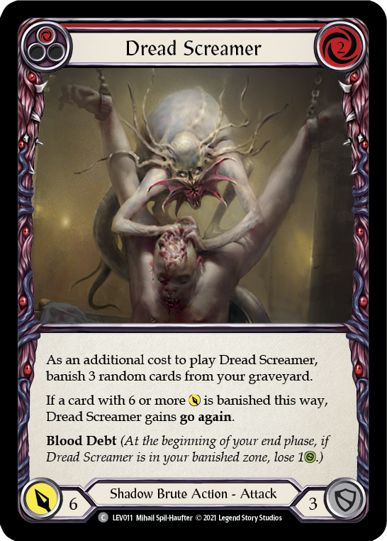 Dread Screamer (Red) [LEV011] (Monarch Levia Blitz Deck) | Good Games Cannington
