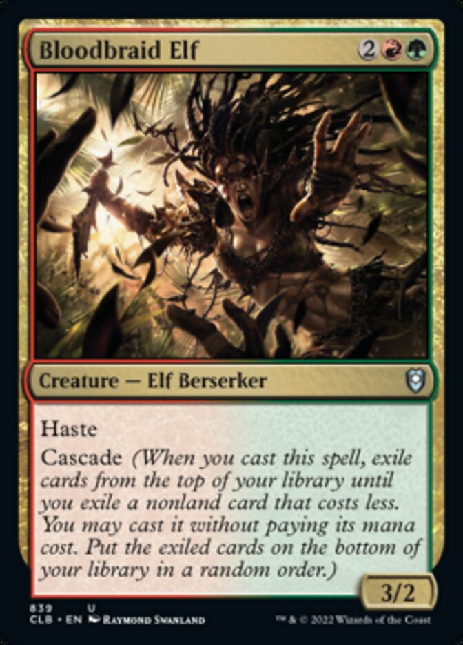 Bloodbraid Elf [Commander Legends: Battle for Baldur's Gate] | Good Games Cannington