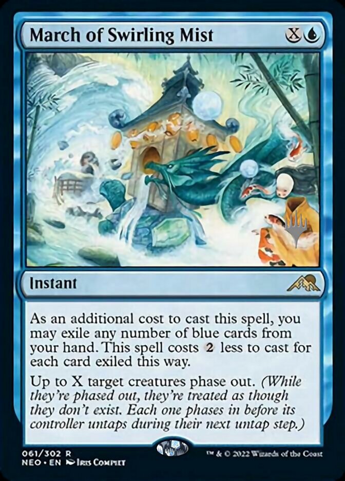 March of Swirling Mist (Promo Pack) [Kamigawa: Neon Dynasty Promos] | Good Games Cannington
