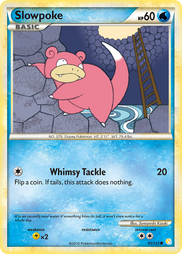 Slowpoke (81/123) [HeartGold & SoulSilver: Base Set] | Good Games Cannington