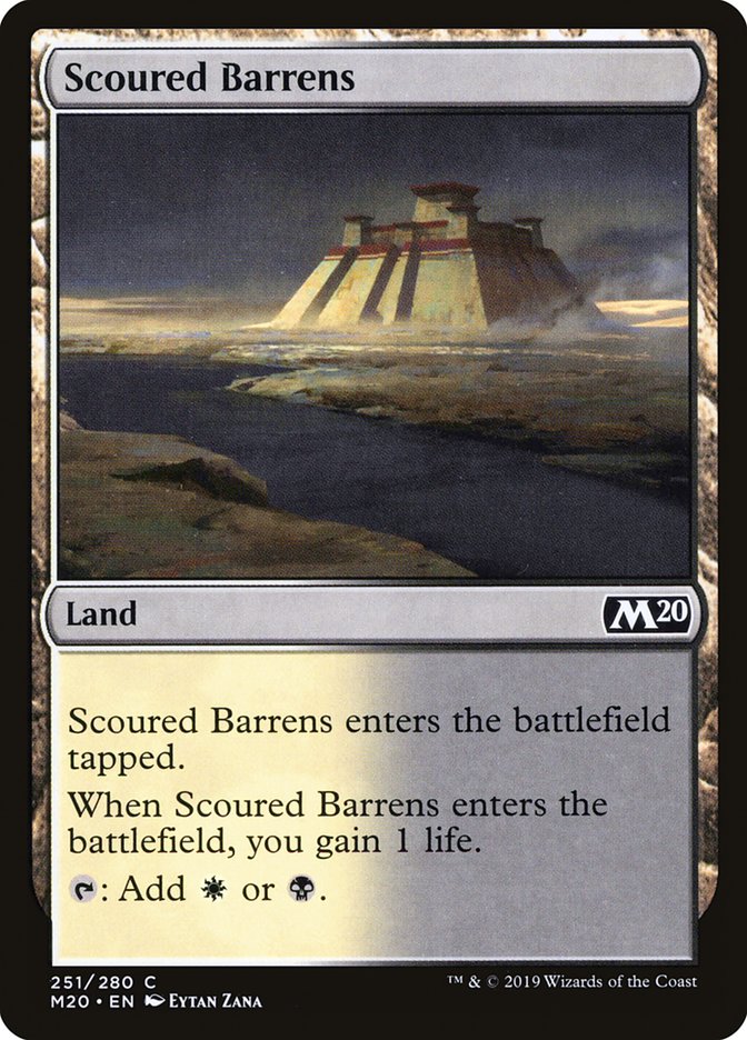 Scoured Barrens [Core Set 2020] | Good Games Cannington