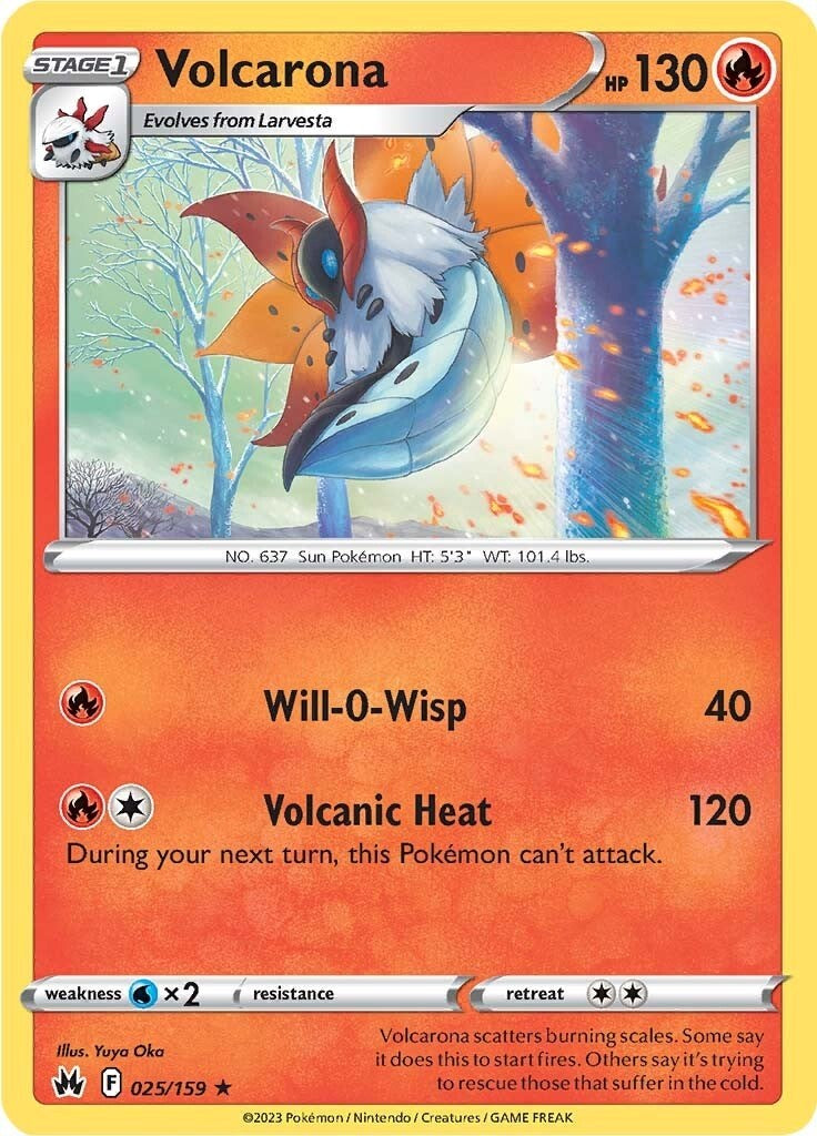 Volcarona (025/159) [Sword & Shield: Crown Zenith] | Good Games Cannington