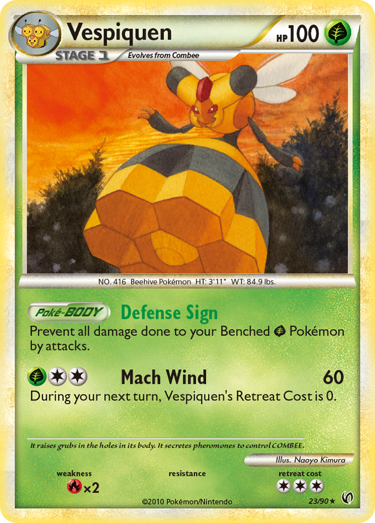 Vespiquen (23/90) [HeartGold & SoulSilver: Undaunted] | Good Games Cannington