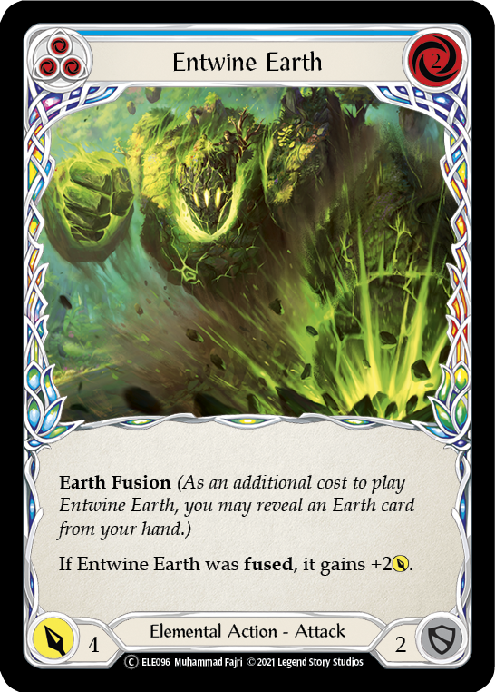 Entwine Earth (Blue) [U-ELE096] Unlimited Rainbow Foil | Good Games Cannington