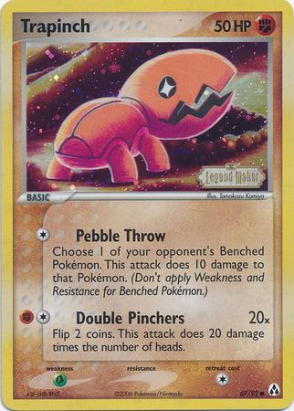 Trapinch (67/92) (Stamped) [EX: Legend Maker] | Good Games Cannington