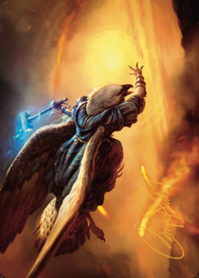 Battlewing Mystic Art Card (Gold-Stamped Signature) [Dominaria United Art Series] | Good Games Cannington