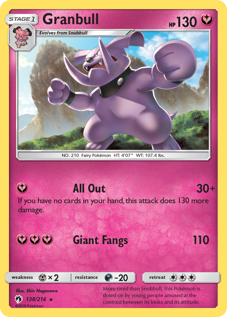 Granbull (138/214) [Sun & Moon: Lost Thunder] | Good Games Cannington
