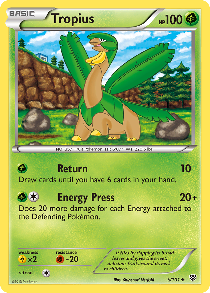 Tropius (5/101) [Black & White: Plasma Blast] | Good Games Cannington