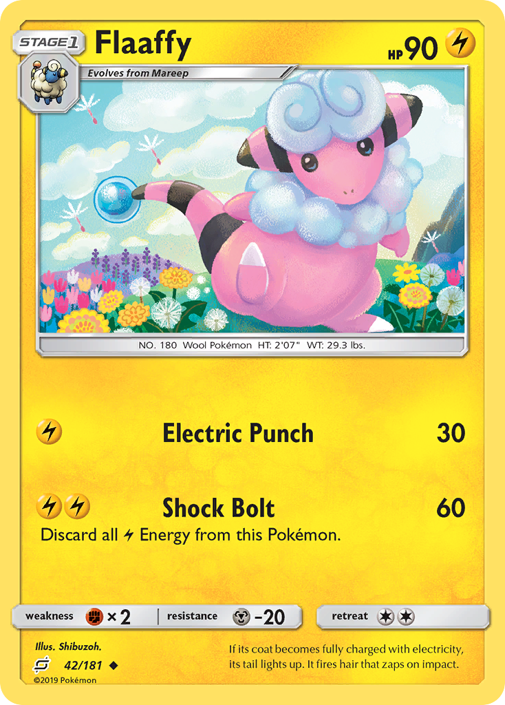 Flaaffy (42/181) [Sun & Moon: Team Up] | Good Games Cannington