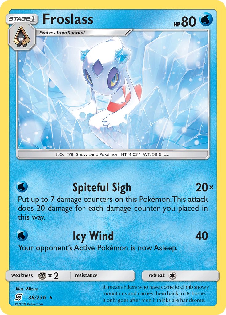 Froslass (38/236) (Theme Deck Exclusive) [Sun & Moon: Unified Minds] | Good Games Cannington