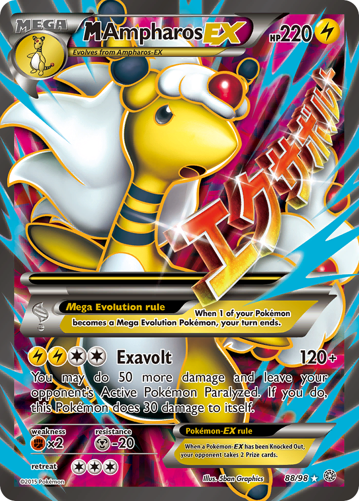 M Ampharos EX (88/98) [XY: Ancient Origins] | Good Games Cannington