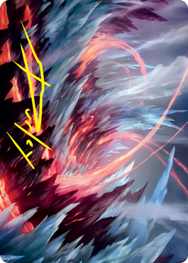 Frostboil Snarl Art Card (Gold-Stamped Signature) [Strixhaven: School of Mages Art Series] | Good Games Cannington