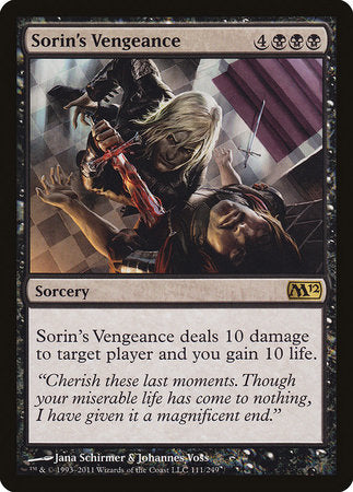 Sorin's Vengeance [Magic 2012] | Good Games Cannington