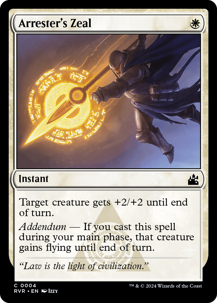 Arrester's Zeal [Ravnica Remastered] | Good Games Cannington