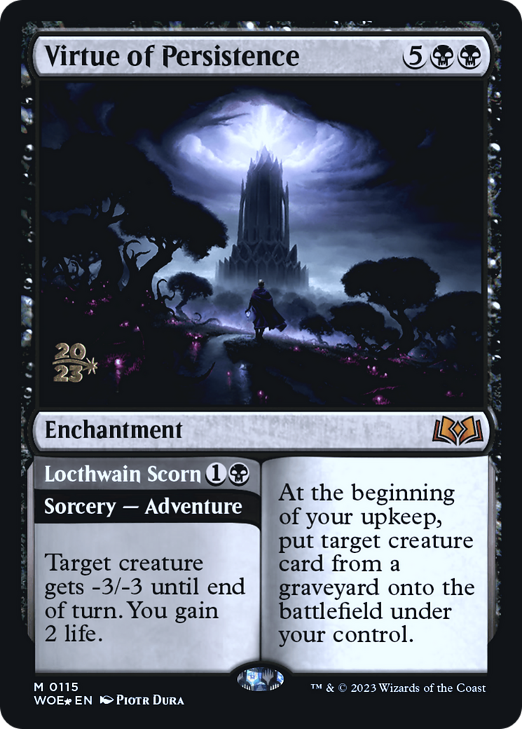 Virtue of Persistence // Locthwain Scorn [Wilds of Eldraine Prerelease Promos] | Good Games Cannington