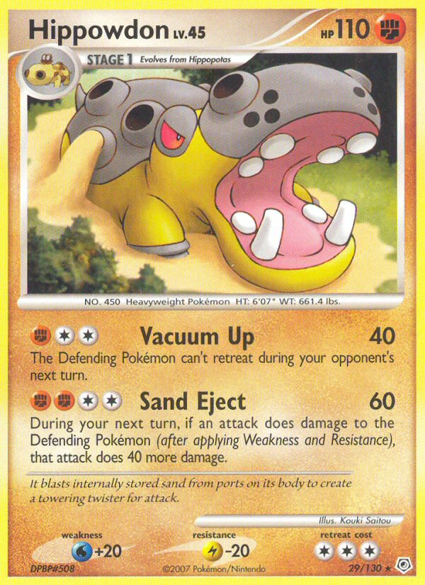 Hippowdon (29/130) [Diamond & Pearl: Base Set] | Good Games Cannington