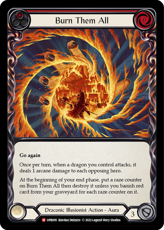 Burn Them All [UPR005] (Uprising)  Rainbow Foil | Good Games Cannington