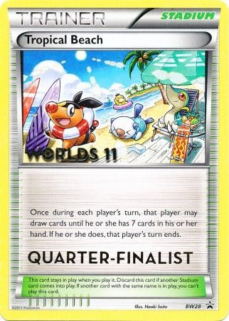 Tropical Beach (BW28) (Quarter Finalist) [Black & White: Black Star Promos] | Good Games Cannington