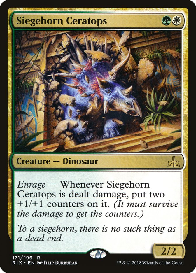 Siegehorn Ceratops [Rivals of Ixalan] | Good Games Cannington
