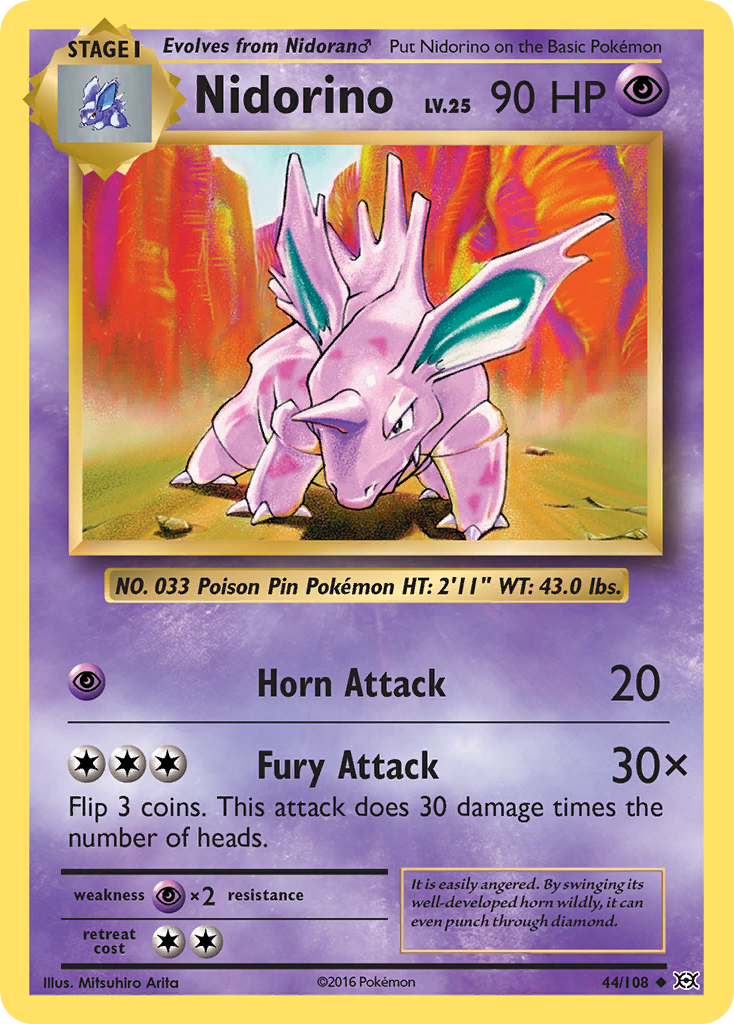 Nidorino (44/108) [XY: Evolutions] | Good Games Cannington