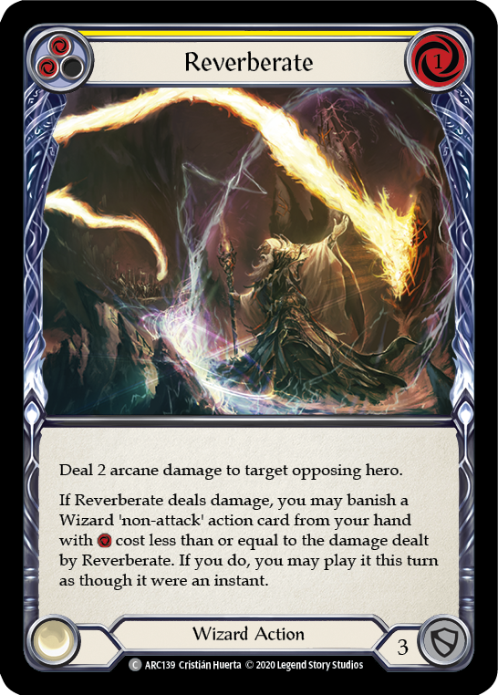 Reverberate (Yellow) [U-ARC139] Unlimited Rainbow Foil | Good Games Cannington