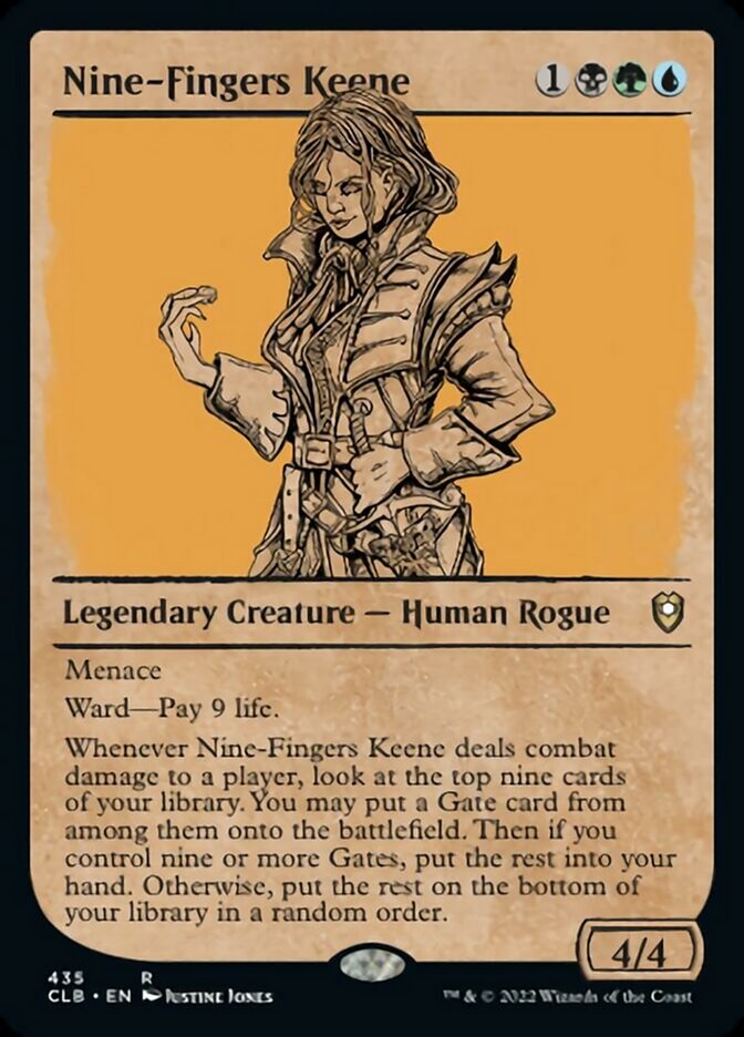 Nine-Fingers Keene (Showcase) [Commander Legends: Battle for Baldur's Gate] | Good Games Cannington