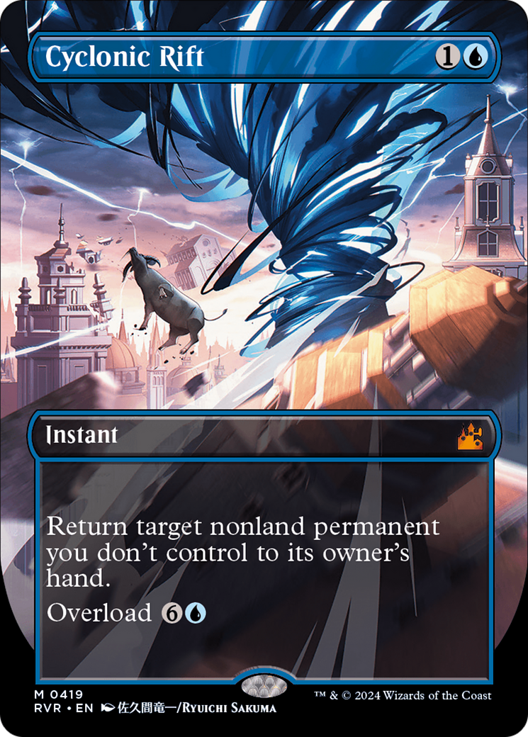 Cyclonic Rift (Anime Borderless) [Ravnica Remastered] | Good Games Cannington