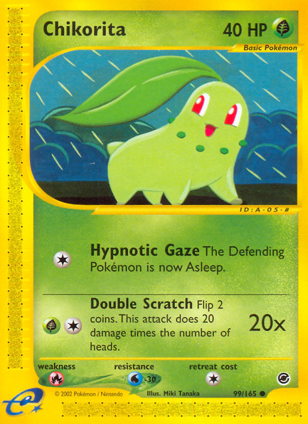 Chikorita (99/165) [Expedition: Base Set] | Good Games Cannington
