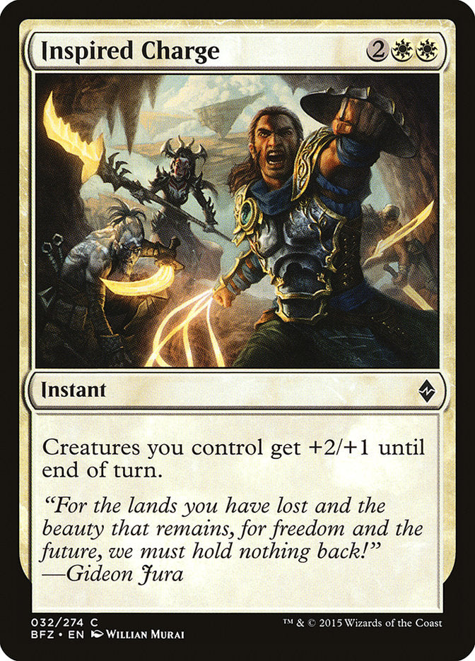 Inspired Charge [Battle for Zendikar] | Good Games Cannington