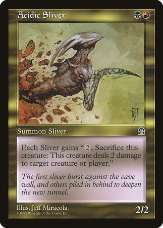 Acidic Sliver [Stronghold] | Good Games Cannington