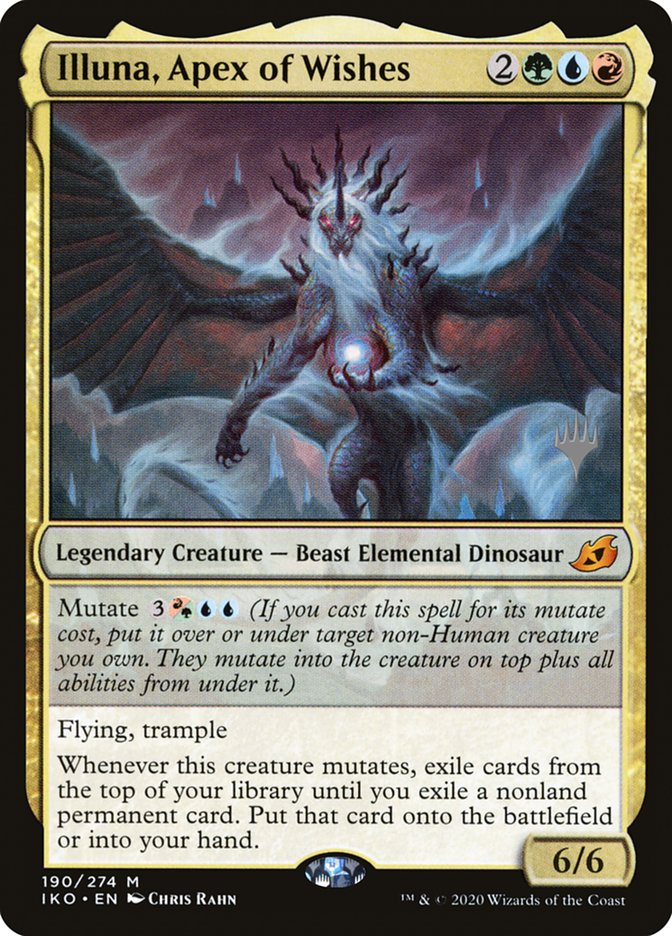 Illuna, Apex of Wishes (Promo Pack) [Ikoria: Lair of Behemoths Promos] | Good Games Cannington