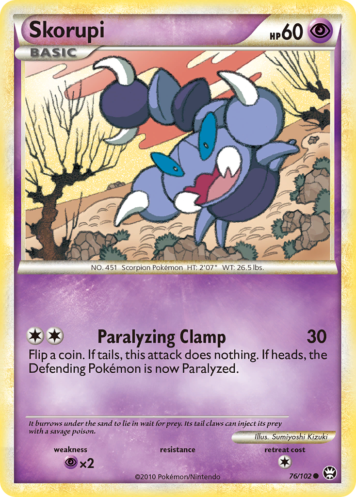 Skorupi (76/102) [HeartGold & SoulSilver: Triumphant] | Good Games Cannington