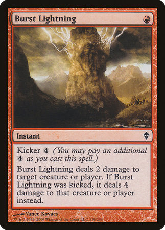Burst Lightning [Zendikar] | Good Games Cannington