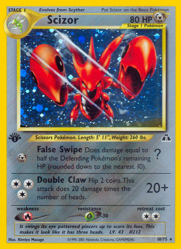 Scizor (10/75) [Neo Discovery 1st Edition] | Good Games Cannington