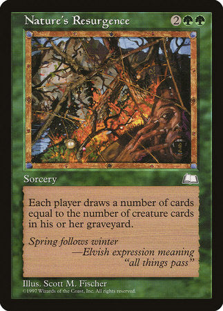 Nature's Resurgence [Weatherlight] | Good Games Cannington