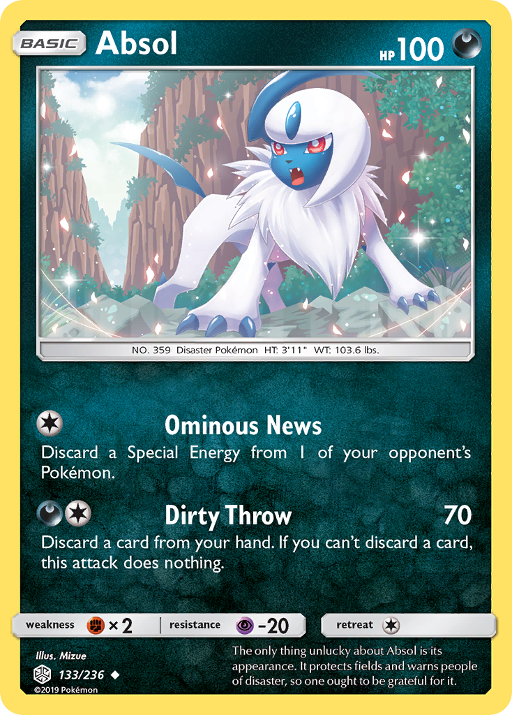 Absol (133/236) [Sun & Moon: Cosmic Eclipse] | Good Games Cannington