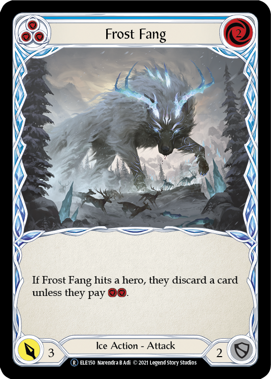 Frost Fang (Blue) [U-ELE150] Unlimited Rainbow Foil | Good Games Cannington