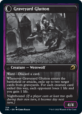 Graveyard Trespasser // Graveyard Glutton [Innistrad: Double Feature] | Good Games Cannington