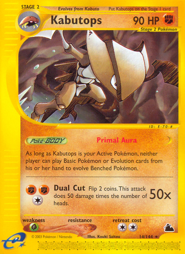 Kabutops (14/144) [Skyridge] | Good Games Cannington